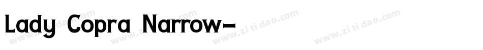 Lady Copra Narrow字体转换